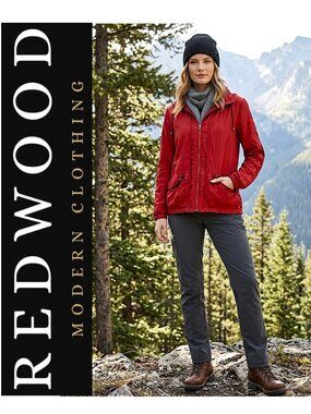 REDWOOD COURT - red silk blend lightweight jacket